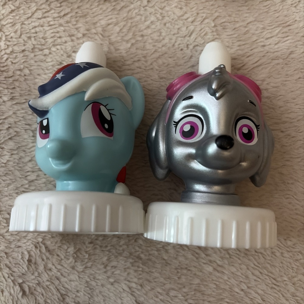 Good 2 Grow Toppers Lot Of 2 My Little Pony & Skye Paw Patrol